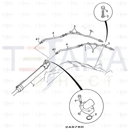 JCB Part No.# 627/10648, Hose - JCB Spare Parts