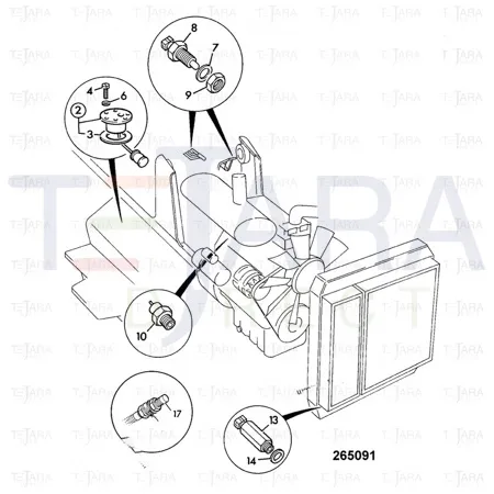 JCB Part No.# 716/27600, GAUGE FUEL SENDER - JCB Spare Parts