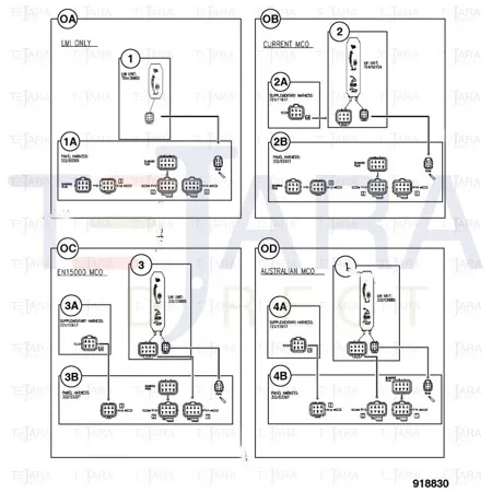 JCB Part No.# 721/11617, (W) (P) LOAD CONTROL PANEL HARNES - JCB Spare Parts
