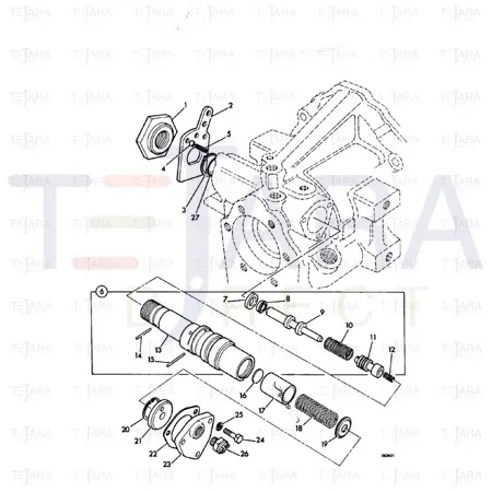 JCB Part No.# 04/500270, SPRING - JCB Spare Parts