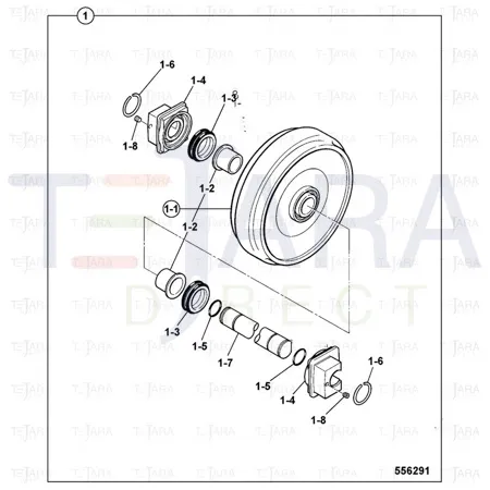 JCB Part No.# JRA0221, BUSH - JCB Spare Parts
