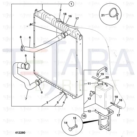 JCB Part No.# 30/922701, CAP PRESSURE - JCB Spare Parts