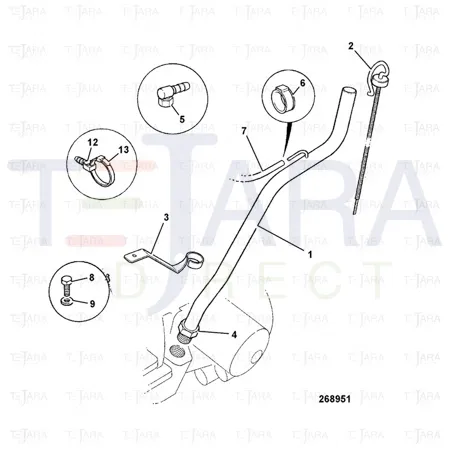 JCB Part No.# 160/01313, DIPSTICK - JCB Spare Parts