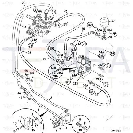 JCB Part No.# 823/10809, SPACER - JCB Spare Parts