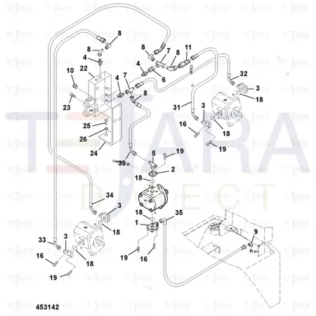 JCB Part No.# 7141/70230, Valve Control Block  IP69 - JCB Spare Parts