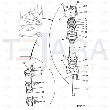 JCB Part No.# 819/00118, SHIM 0.6 MM THICK - JCB Spare Parts