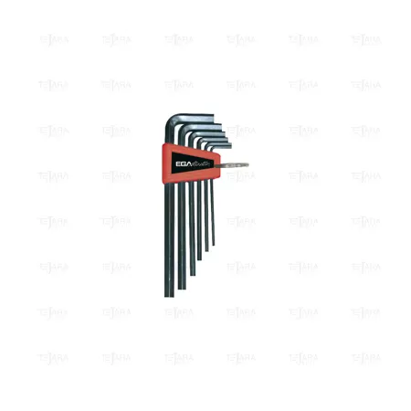 SET OF 6 HEXAGONAL KEY WRENCHES 3- 10 MM LONG PATTERN EGA ANTIDROP ACO - EGA Master