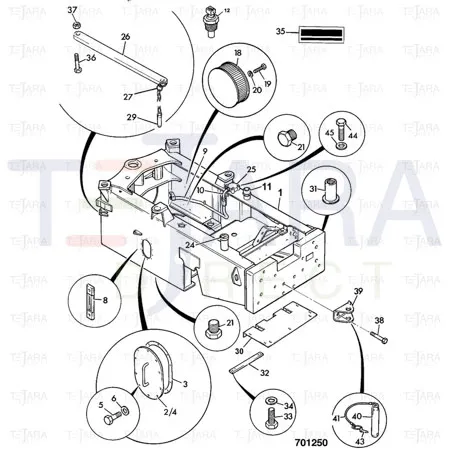 JCB Part No.# 813/00434, ACCESS COVER GASKET - JCB Spare Parts