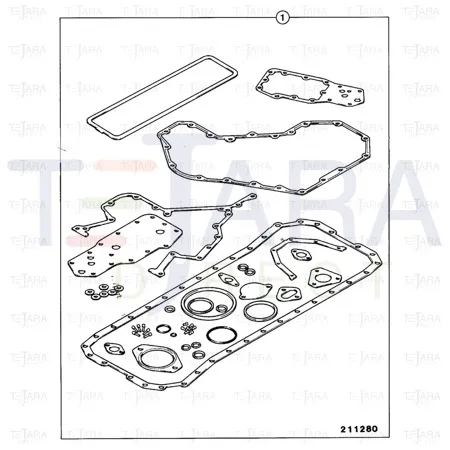 JCB Part No.# 02/911279, GASKET KIT - JCB Spare Parts