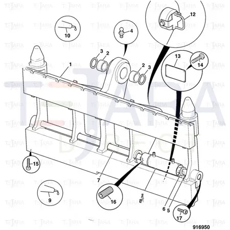 JCB Part No.# 823/00491, WASHER 21/48x7mm - JCB Spare Parts