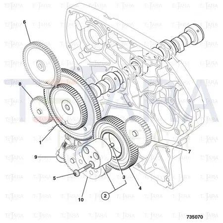 JCB Part No.# 320/05117, BOLT.PAN HEAD M10 x 60(KANBAN) - JCB Spare Parts