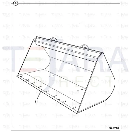 JCB Part No.# 980/A5063, ABI - GP SHOVEL 1.0 CM 2286MM - JCB Spare Parts