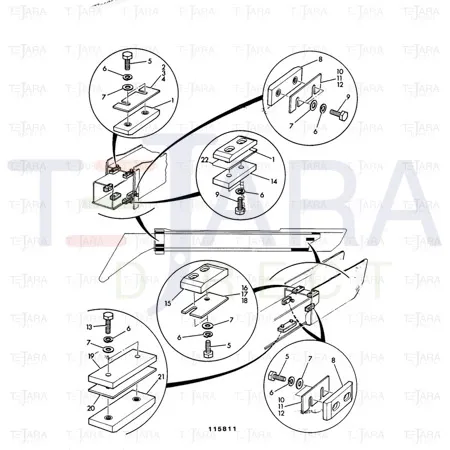 JCB Part No.# 158/30505, PAD.WEAR - JCB Spare Parts