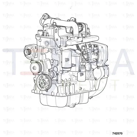 JCB Part No.# 320/40106, "GA TC S2 GEN-SET 74kW 12V 11.5""" - JCB Spare Parts