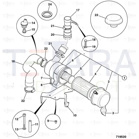 JCB Part No.# 834/10589, CONVOLUTED FLEX COUPLING - JCB Spare Parts