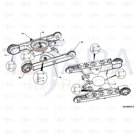 JCB Part No.# 1316/3711D, Bolt - JCB Spare Parts