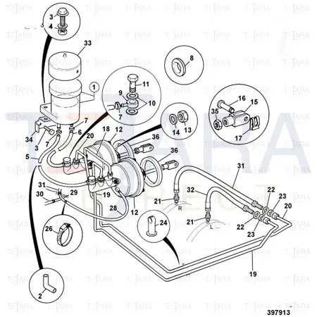JCB Part No.# 332/D6689, (W) (P) (TRK) RUBBER HOSE 6x12x700 - JCB Spare Parts