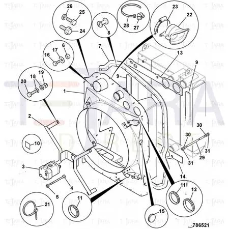 JCB Part No.# 1318/0405Z, BOLT SETSCREW M10 - JCB Spare Parts