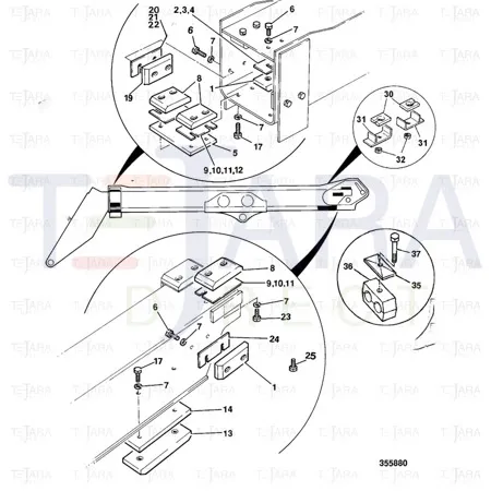JCB Part No.# 331/32853, Shim Wear Pad - JCB Spare Parts