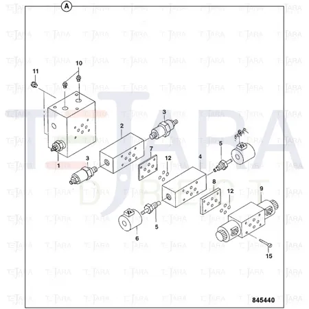 JCB Part No.# 7232/93620, Valve - JCB Spare Parts