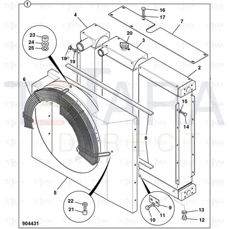 JCB Part No.# 30/927179, Washer M14 - JCB Spare Parts
