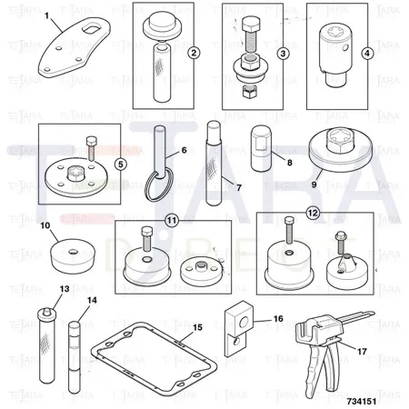 JCB Part No.# 892/01169, TDC SETTING TOOL - JCB Spare Parts