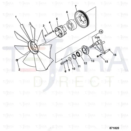JCB Part No.# SC1392260, Screw flange head - JCB Spare Parts