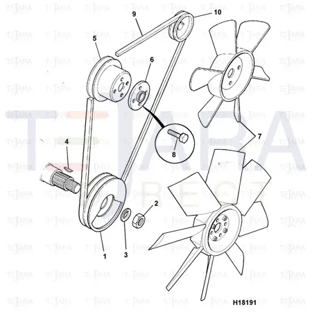 JCB Part No.# 02/630778, NUT - JCB Spare Parts