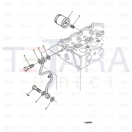 JCB Part No.# 02/630226, CONNECTOR - JCB Spare Parts