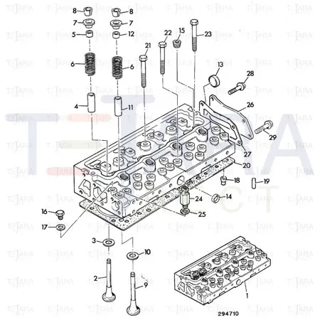 JCB Part No.# 02/201666, SEAL VALVE - JCB Spare Parts