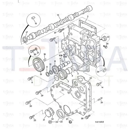 JCB Part No.# 02/200104, WASHER - JCB Spare Parts