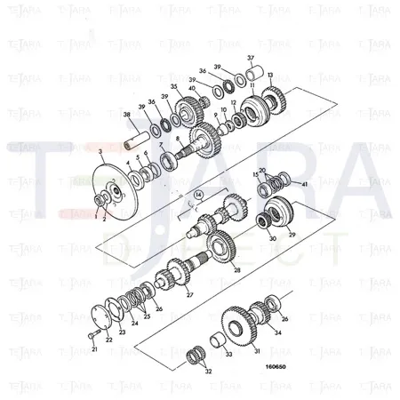 JCB Part No.# 907/51600, TAPER ROLLER BEARING-(P90 - JCB Spare Parts