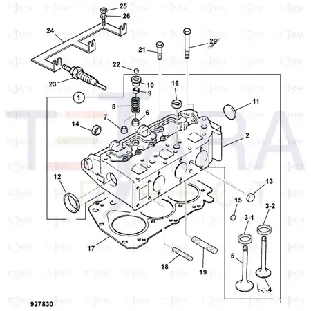 JCB Part No.# 02/634734, SS.P.N400/D4823 Valve Intake - JCB Spare Parts