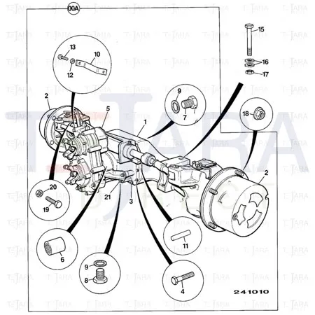 JCB Part No.# 1370/0901Z, NUT M24 STD PLAIN - JCB Spare Parts