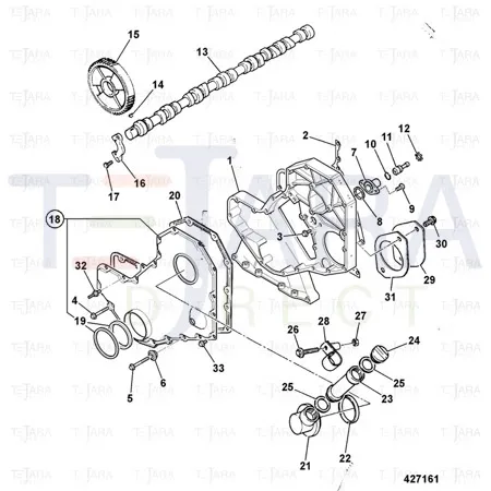 JCB Part No.# 02/911465, COVER - JCB Spare Parts
