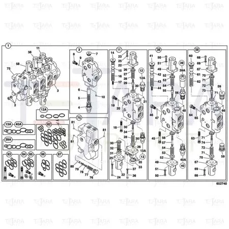 JCB Part No.# 25/976601, KIT -SEAL - JCB Spare Parts