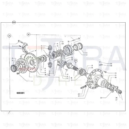 JCB Part No.# 10/906466, SHIM DISC 2.5MM - JCB Spare Parts