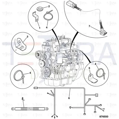 JCB Part No.# 718/20188, Cable - JCB Spare Parts