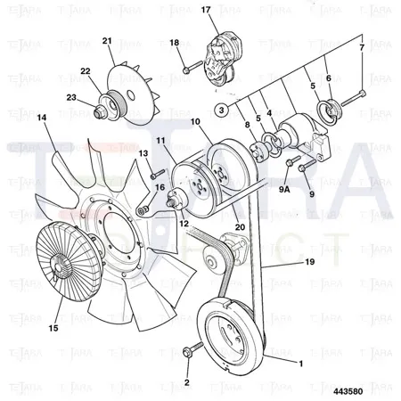 JCB Part No.# 02/911003, BOLT - JCB Spare Parts