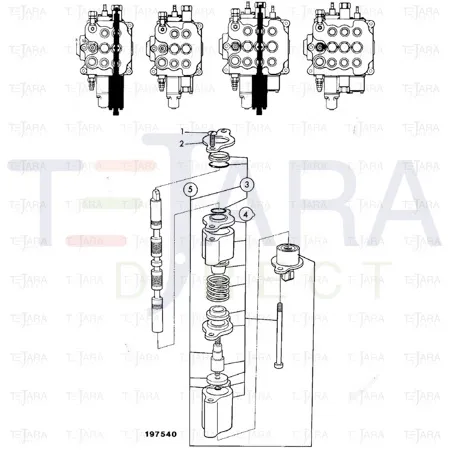 JCB Part No.# 25/974637, KIT-VALVE SPOOL - JCB Spare Parts