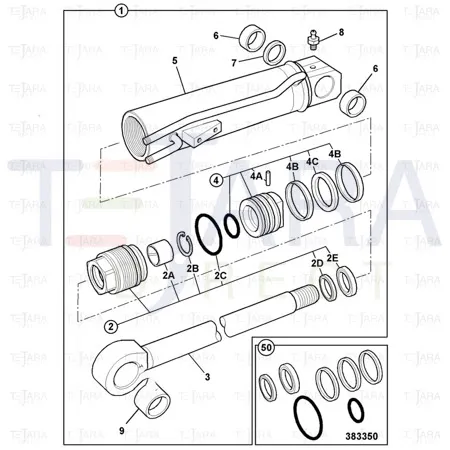 JCB Part No.# 808/00335, ROD BEARING - JCB Spare Parts