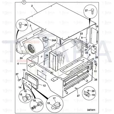 JCB Part No.# 30/925433, I/Change PNo.25/220402-VALVE EXPANSION - JCB Spare Parts
