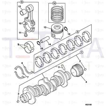 JCB Part No.# 02/802693, Washer thrust - JCB Spare Parts
