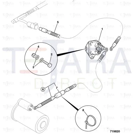 JCB Part No.# 716/30169, Fuse 60Amp midival - JCB Spare Parts