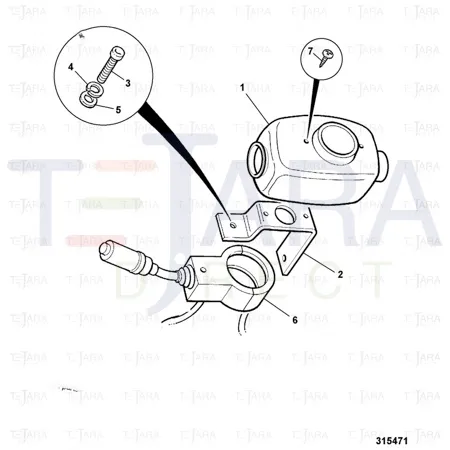 JCB Part No.# 331/27486, COVER-COLUMN SWITCH - JCB Spare Parts
