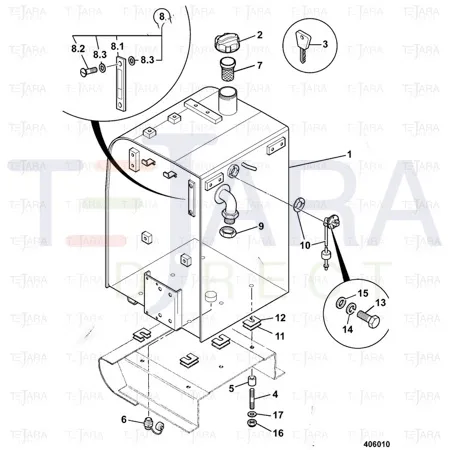 JCB Part No.# JHH0120, FUEL OIL SIGHT GAUGE - JCB Spare Parts