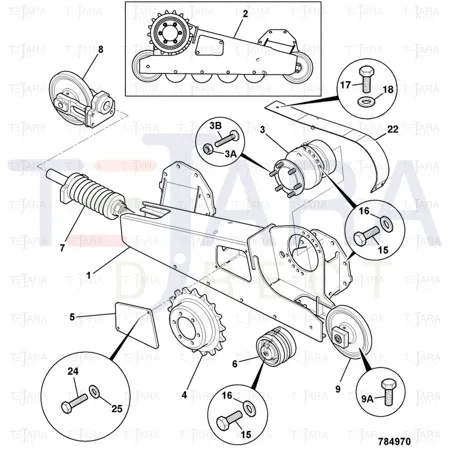 JCB Part No.# 823/10586, Washer Nordlock M18 - JCB Spare Parts