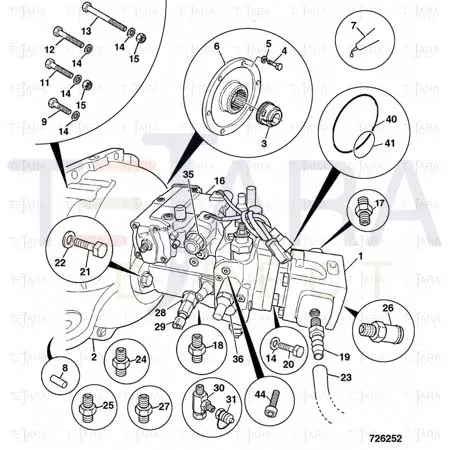 JCB Part No.# 701/80324, SWITCH oil temperature - JCB Spare Parts