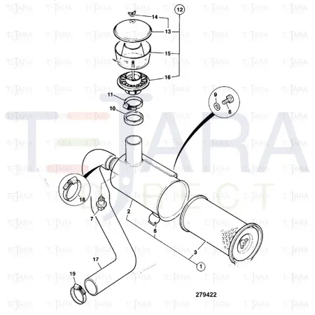 JCB Part No.# 32/914301, RING DEFLECTOR - JCB Spare Parts