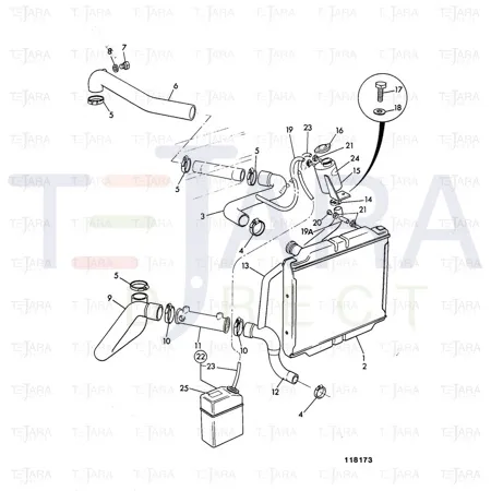 JCB Part No.# 834/00347, HOSE - JCB Spare Parts